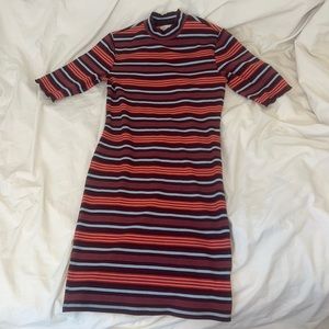 Urban Outfitters striped bodycon dress